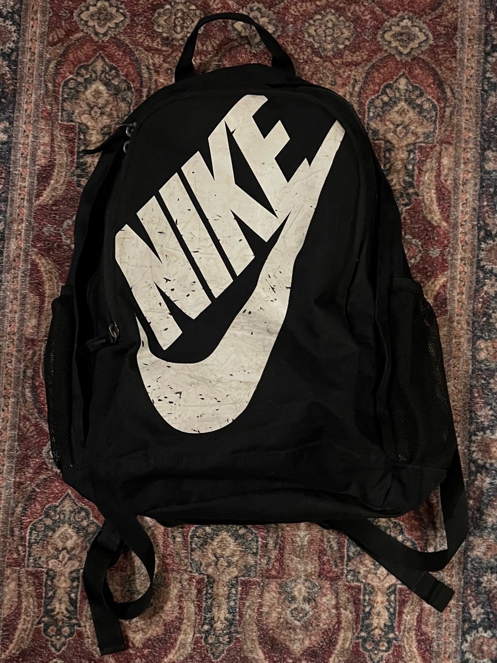 Nike Black Backpack with White Logo